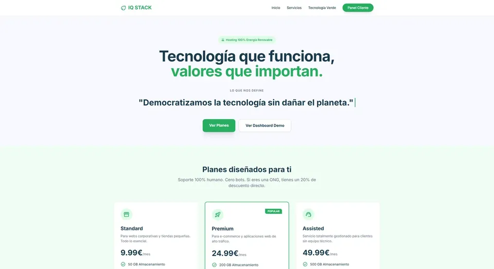 Web de IQ STACK